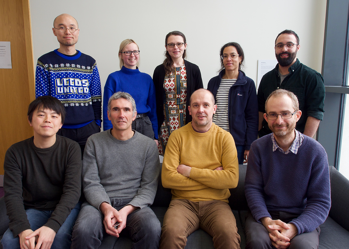 Karim’s group (clockwise from top left): Yisui Xia, Tasha Hunter, Johanna Ainsworth, Cecile Evrin, Cristian Polo Rivera, Karim Labib, Fabrizio Villa, Remi Sonneville and Ryo Fujisawa